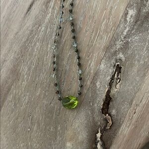 Elegant Green Gemstone Necklace by Chan Lu